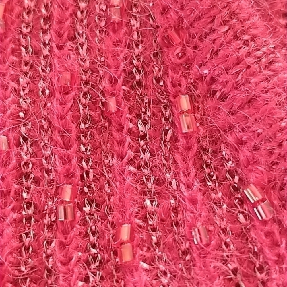 INC Beaded V Neck Dressy Top L - Picture 12 of 12